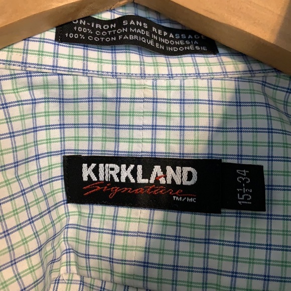 NWOT Kirkland Non Iron Dress Shirt - Picture 3 of 3